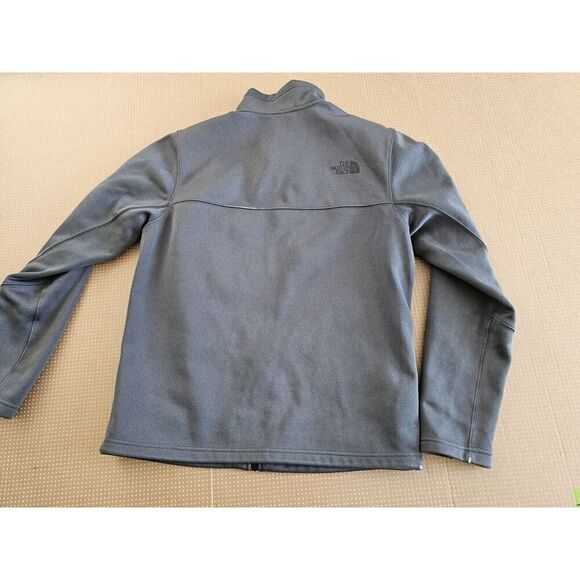 The North Face Jacket Mens Medium Gray Full Zip Casual Soft Shell Stretchy - Picture 10 of 12